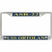 USS Ortolan ASR-22 License Plate Frame