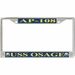 USS Osage AP-108 License Plate Frame