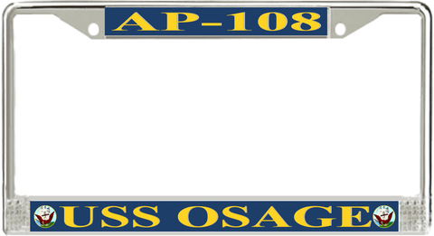 USS Osage AP-108 License Plate Frame