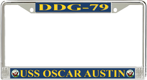 USS OscarAustin DDG-79 License Plate Frame