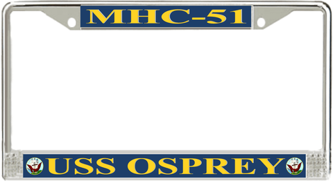 USS Osprey MHC-51 License Plate Frame