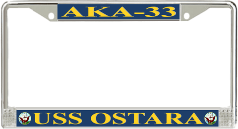 USS Ostara AKA-33 License Plate Frame