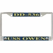 USS Owen DD-536 License Plate Frame