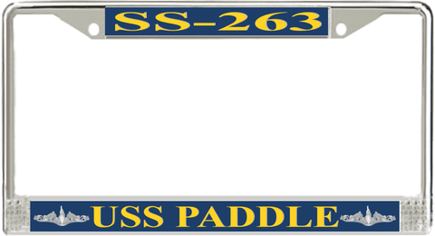 USS Paddle SS-263 License Plate Frame