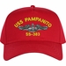 USS Pampanito SS-383 with Dolphins Custom Embroidered Cap