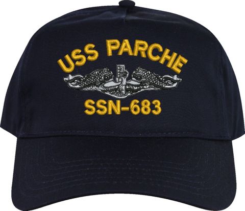 USS Parche SSN-683 Dolphins Embroidered Cap