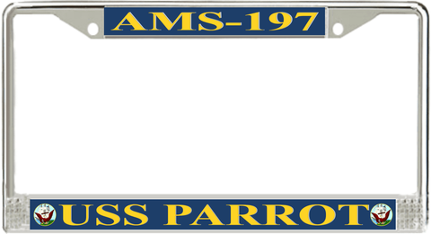 USS Parrot AMS-197 License Plate Frame