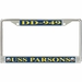 USS Parsons DD-949 License Plate Frame