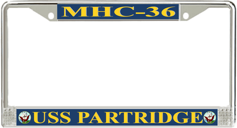 USS Partridge MHC-36 License Plate Frame