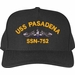 USS Pasadena SSN-752 with Blue Water Dolphins Custom Embroidered Cap