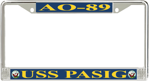 USS Pasig AO-89 License Plate Frame