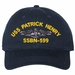 USS Patrick Henry SSBN-599 with Dolphins Unstructured Dad Cap