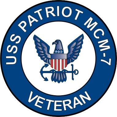 USS Patriot MCM-7 Veteran Decal Sticker