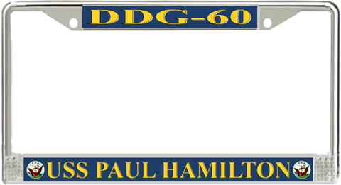 USS Paul Hamilton DDG-60 License Plate Frame