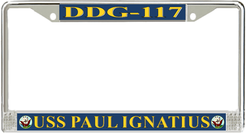 USS Paul Ignatius DDG-117 License Plate Frame