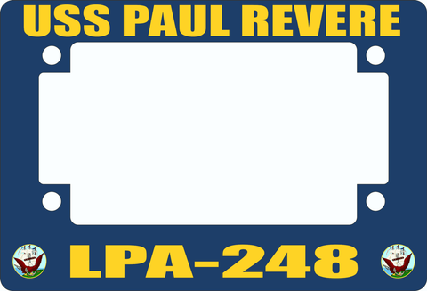 USS Paul Revere LPA-248 Motorcycle Frame
