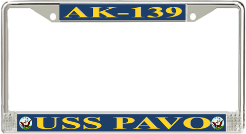 USS Pavo AK-139 License Plate Frame