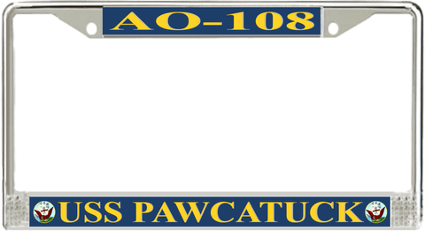 USS Pawcatuck AO-108 License Plate Frame