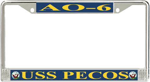 USS Pecos AO-6 License Plate Frame