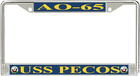 USS Pecos AO-65 License Plate Frame