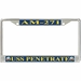 USS Penetrate AM-271 License Plate Frame