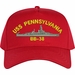USS Pennsylvania BB-38 Ship Custom Embroidered Cap