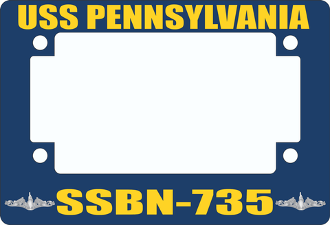 USS Pennsylvania SSBN-735 Motorcycle Frame