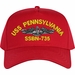 USS Pennsylvania SSBN-735 Submarine Custom Embroidered Cap