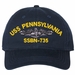 USS Pennsylvania SSBN-735 with Dolphins Unstructured Dad Cap