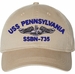 USS Pennsylvania SSBN-735 with Dolphins Unstructured Dad Cap