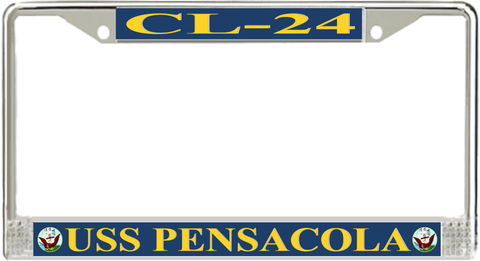 USS Pensacola CL-24 License Plate Frame