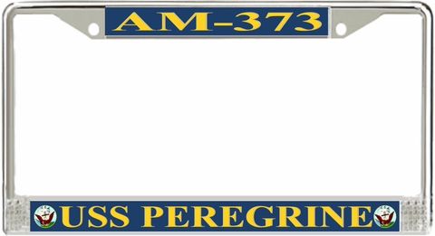 USS Peregrine AM-373 License Plate Frame