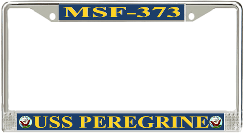 USS Peregrine MSF-373 License Plate Frame