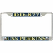 USS Perkins DD-877 License Plate Frame