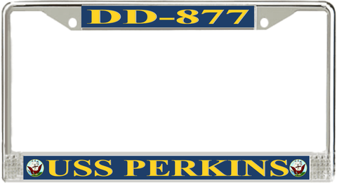 USS Perkins DD-877 License Plate Frame
