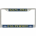USS Permit SSN-594 License Plate Frame