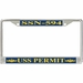 USS Permit SSN-594 License Plate Frame