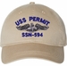 USS Permit SSN-594 with Dolphins Unstructured Dad Cap