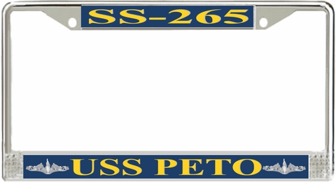 USS Peto SS-265 License Plate Frame