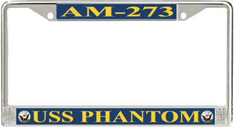 USS Phantom AM-273 License Plate Frame