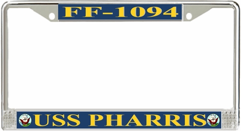 USS Pharris FF-1094 License Plate Frame