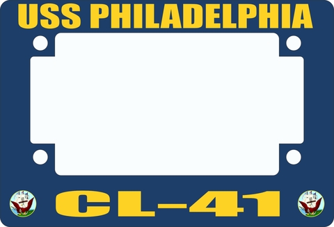 USS Philadelphia CL-41 Motorcycle Frame