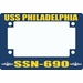 USS Philadelphia SSN-690 Motorcycle Frame
