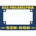USS Philadelphia SSN-690 Motorcycle Frame