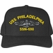 USS Philadelphia SSN-690 with Dolphins Custom Embroidered Cap