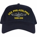 USS Philadelphia SSN-690 with Dolphins Custom Embroidered Cap