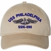 USS Philadelphia SSN-690 with Dolphins Unstructured Dad Cap