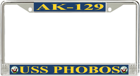 USS Phobos AK-129 License Plate Frame