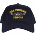 USS Phoenix SSN-702 with Dolphins Custom Embroidered Cap