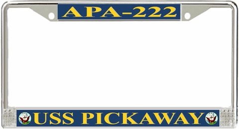 USS Pickaway APA-222 License Plate Frame